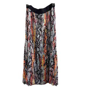 See & Be Seen Snakeskin Print Skirt, Sz L